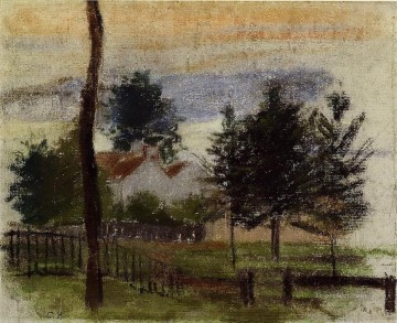Camille Pissarro Painting - landscape at louveciennes Camille Pissarro